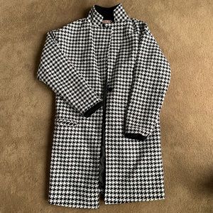 Houndstooth Trench Coat